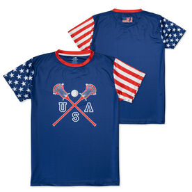  Lacrosse Tech Player Tee - Stars and Stripes