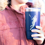Girls Lacrosse 20 oz. Double Insulated Tumbler - Player Silhouette