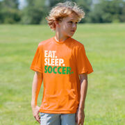 Soccer Short Sleeve Performance Tee - Eat. Sleep. Soccer.