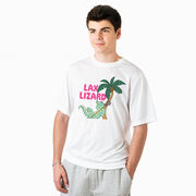 Guys Lacrosse Short Sleeve Performance Tee - Lax Lizard