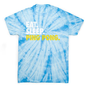 Ping Pong Short Sleeve T-Shirt - Eat. Sleep. Ping Pong Tie Dye