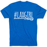 Girls Lacrosse Short Sleeve T-Shirt - #LAXGIRL