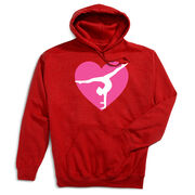 Gymnastics Hooded Sweatshirt - Gymnast Heart