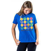 Softball Short Sleeve T-Shirt - Softball Makes Me Happy