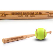 Engraved Mini Softball Bat - Banner