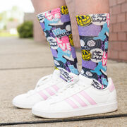 Volleyball Graphic Flex Mid-Calf Socks - Volleyball Life