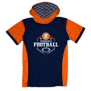 Custom Team Lightweight Short Sleeve ShieldDri Hoodie -  Football