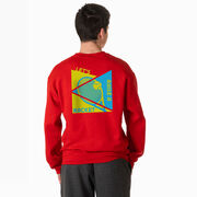 Tennis Crewneck Sweatshirt - Let's Raise A Racket (Back Design)