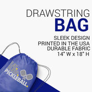 Pickleball Drawstring Backpack - Eat. Sleep. Pickleball