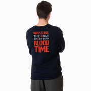 Wrestling Crewneck Sweatshirt - Blood Time (Back Design)