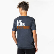 Football Short Sleeve T-Shirt - Eat. Sleep. Football. (Back Design)