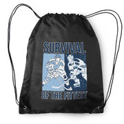 Hockey Drawstring Backpack - Survival of the Fittest