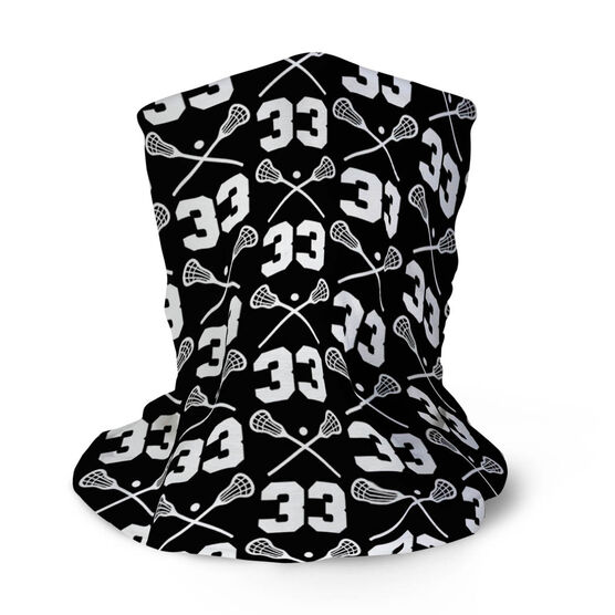 Guys Lacrosse Multifunctional Headwear - Personalized Team Number Repeat RokBAND