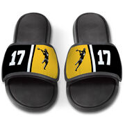 Guys Lacrosse Repwell&reg; Slide Sandals - Personalized Jumpshot