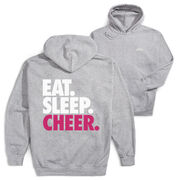 Cheerleading Hooded Sweatshirt - Eat Sleep Cheer (Back Design)