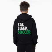 Soccer Hooded Sweatshirt - Eat. Sleep. Soccer (Back Design)