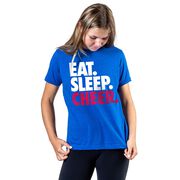 Cheerleading T-Shirt Short Sleeve Eat. Sleep. Cheer.