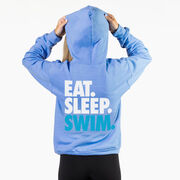 Swimming Hooded Sweatshirt - Eat. Sleep. Swim. (Back Design)