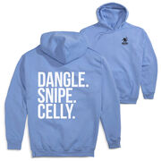 Hockey Hooded Sweatshirt - Dangle Snipe Celly Words (Back Design)