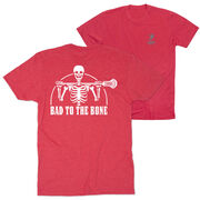 Guys Lacrosse T-Shirt Short Sleeve - Bad To The Bone (Back Design)