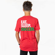 Soccer Short Sleeve T-Shirt - Eat. Sleep. Soccer (Back Design)