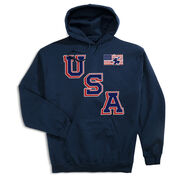 Hockey Hooded Sweatshirt - Hockey USA Gold