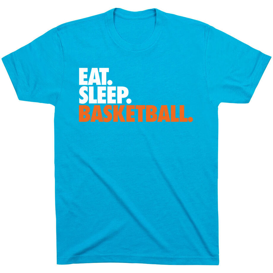 Basketball T-Shirt Short Sleeve Eat. Sleep. Basketball.