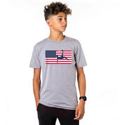 Soccer Short Sleeve T-Shirt - Patriotic Soccer