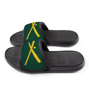 Baseball Repwell&reg; Slide Sandals - Crossed Bats with Ball