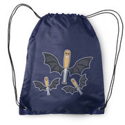 Baseball Drawstring Backpack - It's Bats 