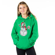 Volleyball Hooded Sweatshirt - Serving Holiday Cheer