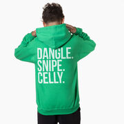 Hockey Hooded Sweatshirt - Dangle Snipe Celly Words (Back Design)