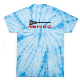 Guys Lacrosse Short Sleeve T-Shirt - Fear The Stick Lacrosse Tie Dye