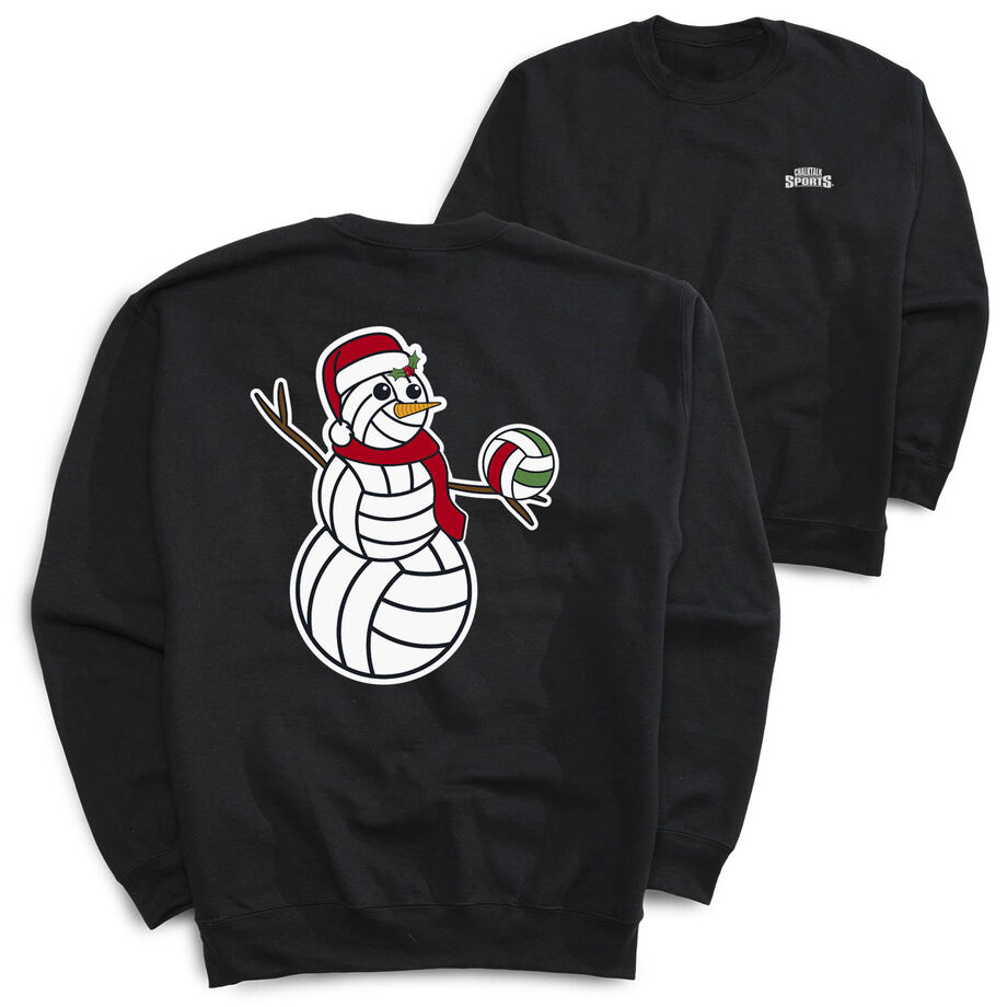 Volleyball Crewneck Sweatshirt - Serving Holiday Cheer (Back Design)