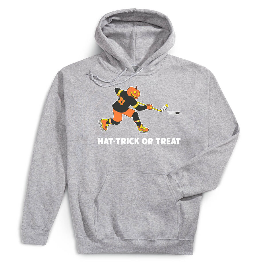 Hockey Hooded Sweatshirt - Hat-Trick or Treat