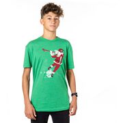 Guys Lacrosse Short Sleeve T-Shirt - Santa Laxer