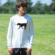 Hockey Long Sleeve Performance Tee - Howe the Hockey Dog