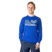 Pickleball Tshirt Long Sleeve - Eat. Sleep. Pickleball
