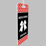 Cheerleading Bag/Luggage Tag - Personalized Cheer Squad with Bow