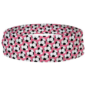 Soccer Multifunctional Headwear - Soccer Ball Hearts RokBAND