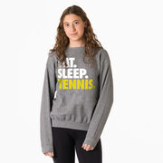 Tennis Crewneck Sweatshirt - Eat Sleep Tennis (Bold)