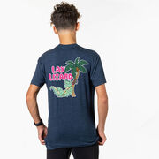 Guys Lacrosse Short Sleeve T-Shirt - Lax Lizard (Back Design)