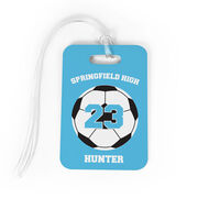 Soccer Bag/Luggage Tag - Personalized Soccer Team Ball