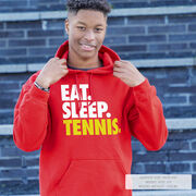 Tennis Hooded Sweatshirt - Eat. Sleep. Tennis.