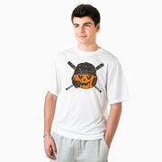 Baseball Short Sleeve Performance Tee - Helmet Pumpkin