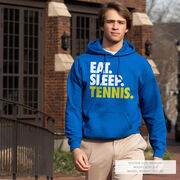 Tennis Hooded Sweatshirt - Eat. Sleep. Tennis.