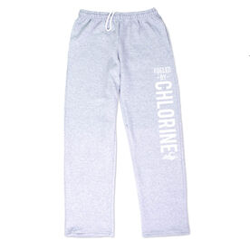 Swimming Fleece Sweatpants - Fueled By Chlorine [Youth X-Large/Gray] - SS