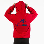 Girls Lacrosse Hooded Sweatshirt - Just Chillax'n (Back Design) 