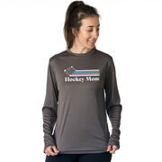 Hockey Long Sleeve Performance Tee - Hockey Mom Sticks