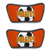 Soccer Repwell&reg; Sandal Straps - Soccer Ball with Text